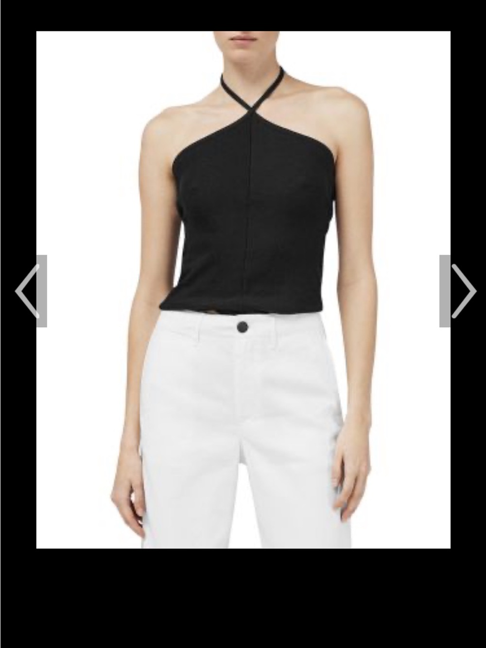 Rag & Bone essentials ribbed halter Tank M
